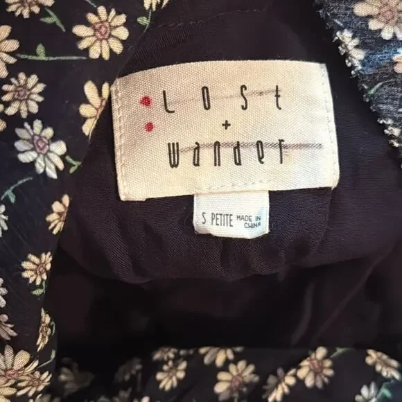 Free People - Lost + Wander Araceli Wrap Maxi Dress size SP - Picture 15 of 15